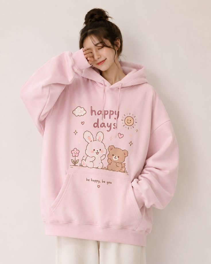 HAPPY DAY GIRLS PREMIUM HOODIE