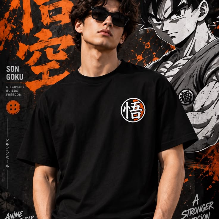 SON GOKU PREMIUM DROP-SHOULDER T-SHIRT